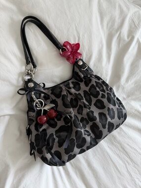 vintage Coach Animal Print Maggie Hobo Shoulder Bag